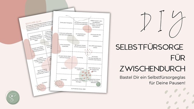 Selbstfürsorge für zwischendurch – eine DIY-Idee für all die Momente in denen Du weißt, dass Du was für Dich tun kannst aber unsicher bist,&nbsp;wie